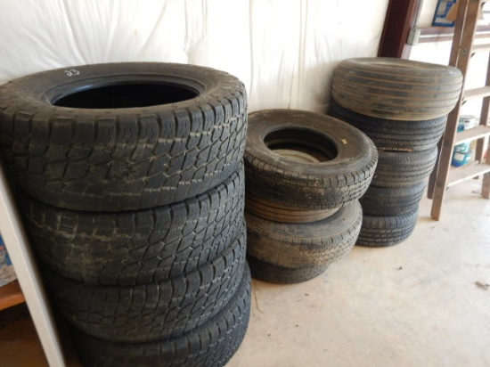 MISC LOT OF USED TIRES AND WHEELS