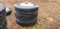 (3) 11R24.5 STEER TIRES  ON ALUMINUM WHEELS