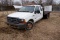 2000 FORD F-350 FLATBED TRUCK,  EXTENDED CAB, V8, AUTOMATIC, PS, AC, GOOSEN