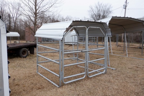 PORTABLE SHED,  6' X 6', WITH GATES