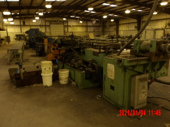 2000 HINES BENDING SYSTEMS 600 NC TUBE BENDING MACHINE,  DIES FOR SQUARE TU
