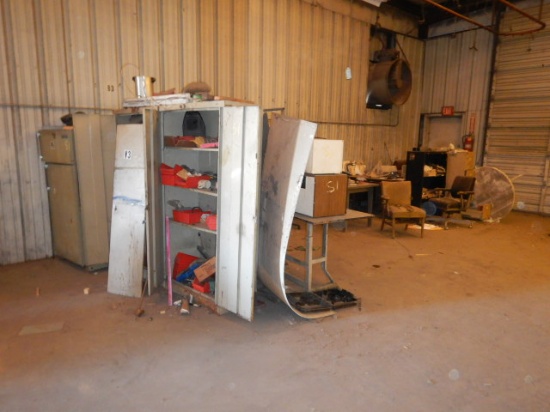 METAL CABINETS, DESKS, CHAIRS, MICROWAVES  AND MISCELLANEOUS (INSIDE WELDIN
