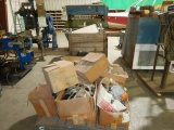 (2) PALLETS AND (2) CRATES OF PARTS, BOLTS, AND TOOLS