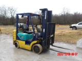 KOMATSU FG25ST-12 FORKLIFT, 4,981+ hrs,  LP GAS ENGINE, SOLID TIRES, 3-STAG