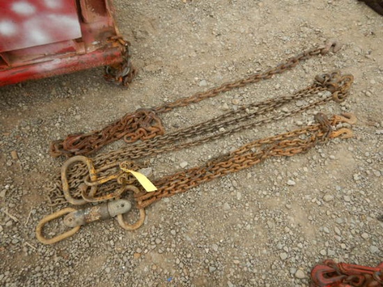 LOT OF LIFTING CHAINS