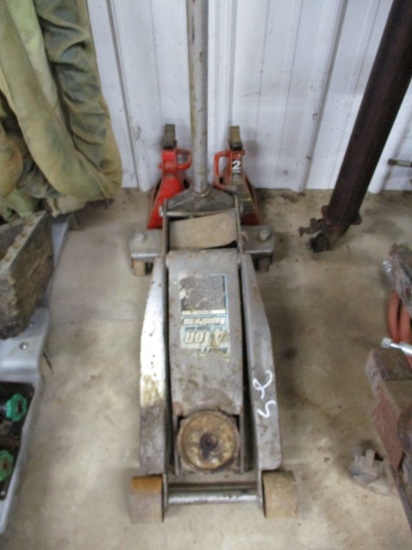 FLOOR JACK,  HYDRAULIC, 4-TON, WITH JACK STANDS