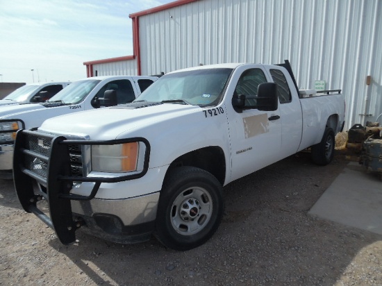 2013 GMC 2500 2WD EXTENDED CAB PICKUP TRUCK, 6.0L GAS, A/T, A/C, P/S, KEY,