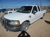 2002 FORD F150 2WD EXTENDED CAB PICKUP TRUCK, 4.6L GAS A/T, A/C, P/S, NO KE