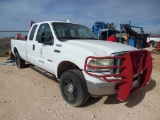 2007 FORD F250 4WD EXTENDED CAB PICKUP TRUCK, 6.0L POWERSTROKE DIESEL, A/T,
