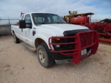 2008 FORD F240 4WD EXTENDED CAB PICKUP TRUCK, 6.4L POWERSTROKE DIESEL, A/T,