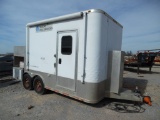 ATC 16' B/P ALUMINIUM DOGHOUSE T/A TRAILER, MISSING GENERATOR, AWNING, OVER