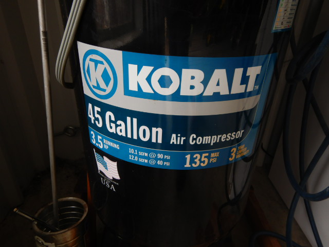 KOBALT K7045V UPRIGHT SHOP AIR COMPRESSOR Proxibid
