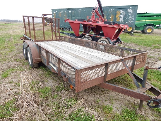 Utility Trailer, 16’, Tandem Axle, Loading Ramp