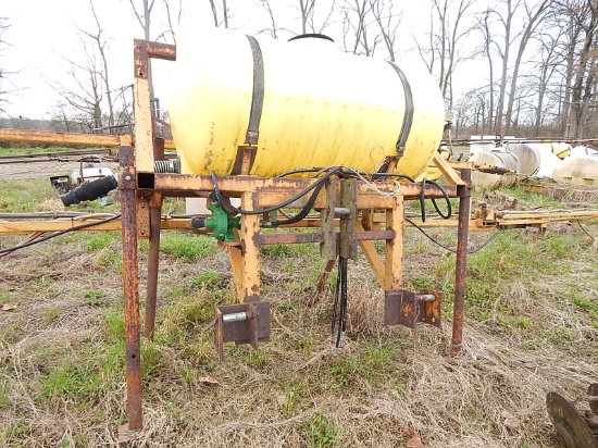 SPRAY BOOM  WITH 300 GALLON TANK, HYDRAULIC PUMP, 60' HYDRAULIC FOLD BOOM,