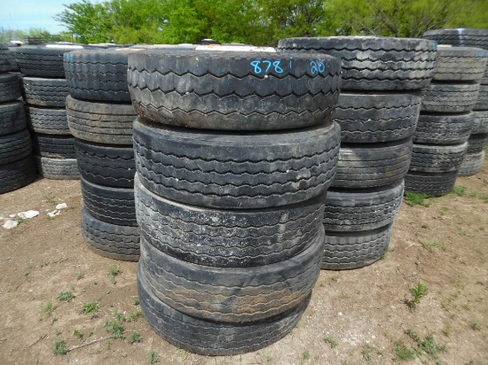 (20) LOT OF ASSORTED 315/22.5" TIRES/WHEELS