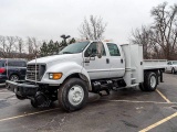 2003 FORD F750 SUOER DUTY FLATBED TRUCK
