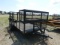 2017 AA LANDSCAPE TRAILER,  12', CARGO BOX ON FRONT, RAMP TAIGATE, SINGLE A