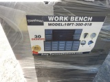 2021 STEELMAN 10FT-30D WORK BENCH,  (NEW) GREY, 10' W/ 30 DRAWERS, PACKED I