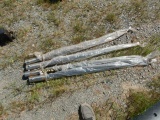 (4) BALE SPEARS WITH WELD-ON BALE SPEAR,  47
