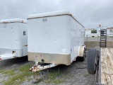 2013 CM ENCLOSED TRAILER,  16', TANDEM AXLE, SPRING RIDE, SIDE ENTRY, DUAL