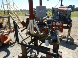 NATURAL GAS POWERED UNIT,  CHEVY 350 ON STAND,