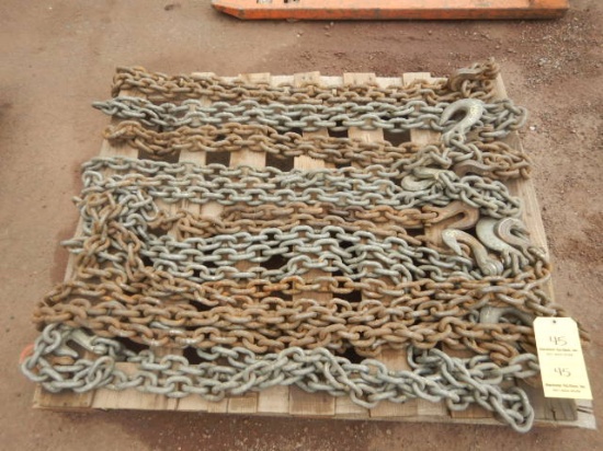 PALLET WITH HEAVY DUTY SHORT CHAINS