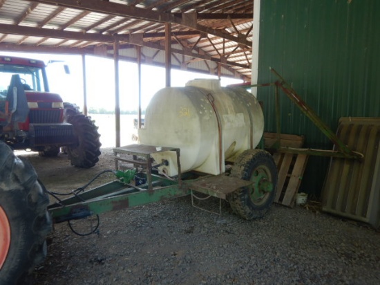 SPRAY RIG,  PULL TYPE, POLY TANK