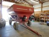 E-Z TRAIL 3400 SEED TENDER,  CARROL SCREEN, 11-HP GAS ENGINE, HYDRAULIC AUG