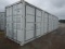 SHIPPING CONTAINER,  40', WITH (4) SETS OF SIDE DOORS