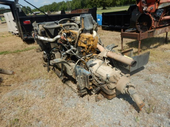 FRONT CUTOFF,  CAT 3116 DIESEL & TRANSMISSION, RUNNING PULLOUT