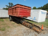 GRAIN DUMP BED,  17', MOUNTED ON TRUCK FRAME, SINGLE AXLE, SPRING RIDE, 9.0