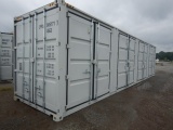 SHIPPING CONTAINER,  40', WITH (4) SETS OF SIDE DOORS