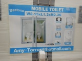 MOBILE TOILET,  2-STALL, WITH TOILET AND SINK