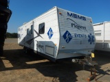 2006 PIONEER CAMPER TRAILER,  32', TANDEM AXLE, SINGLE TIRE,ONE SLIDE OUT,
