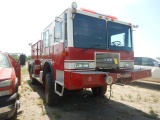 1992 DEEBO FIRETRUCK,  DETROIT DIESEL, AUTOMATIC, SINGLE AXLE, SINGLE TIRE,