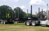 2020 CPS LOG TRAILER,  TANDEM AXLE, AIR RIDE, SCALES, 11R24.5 TIRES ON ALUM
