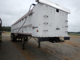 1987 TRAILSTAR ALUMINUM END DUMP TRAILER,  32', TANDEM AXLE, AIR RIDE, ELEC