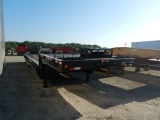 2013 LEADWELL HYDRAULIC FOLDING TAIL EQUPIMENT TRAILER,  10' TOP DECK, 38'