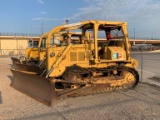 1980 CATERPILLAR D5B DOZER,  ROPS, SWEEPS, ANGLE BLADE, WINCH, STARTS AND D