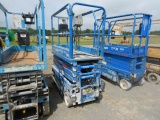 UPRIGHT MX19 ELECTRIC SCISSOR LIFT,  3100 LB CAPACITY, (CONDITION UNKNOWN)