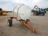 WATER TOTE TRAILER,  500-GALLON, PULL TYPE, NO TITLE