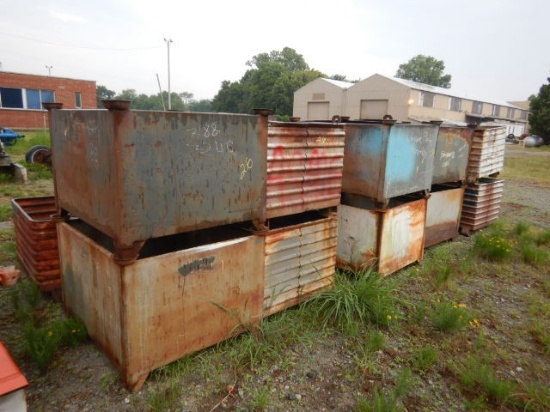 (14) METAL BINS