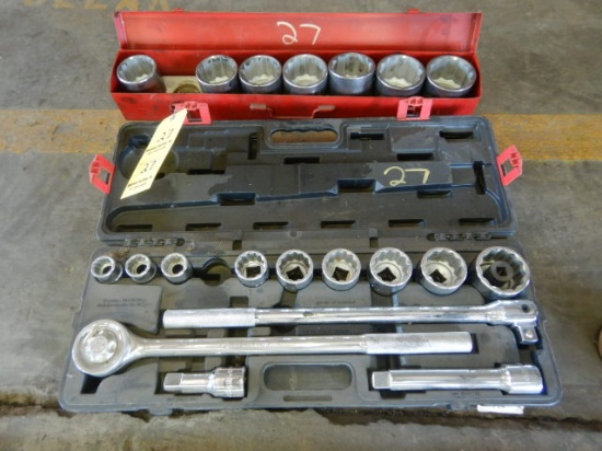 3/4" SOCKET SET W/ RATCHET, BREAKER BAR & EXTENSIONS