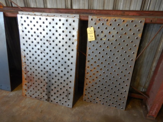 LOT OF PERFORATED DECK PLATE