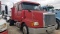 1996 VOLVO FLATBED TRUCK,  SLEEPER, DETROIT 60 SERIES DIESEL, ROCKWELL 9-SP