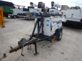 WACKER LTC4 PORTABLE LIGHT TOWER, 1,339+ hrs,  FOCS DIESEL, MISSING STARTER