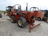 DITCH WITCH 7610DD TRACTOR, 75+ hrs,  WITH M512 TRENCHER, 4 X 4, PUSH BLADE