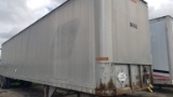 1978 TRAILMOBILE DRY BOX VAN TRAILER,  45', TANDEM AXLE, SPRING RIDE, 22.5