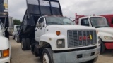 1994 GMC TOPKICK FLATBED DUMP TRUCK, 251,426+ mi,  DAY CAB, CAT 3116 DIESEL