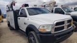 2012 DODGE 5500 MECHANICS TRUCK, 128,755+ mi,  REGULAR CAB, 2-WD, CUMMINS 6